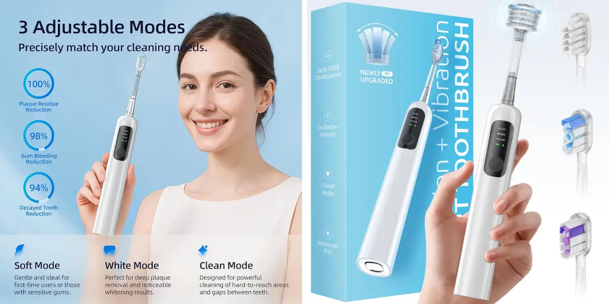 Hoco HP64 Acoustic Wave Electric Toothbrush (2).webp